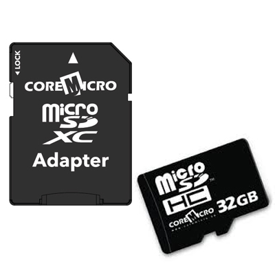 CoreMicro 32GB micro SDHC CL10 w/ Adapter